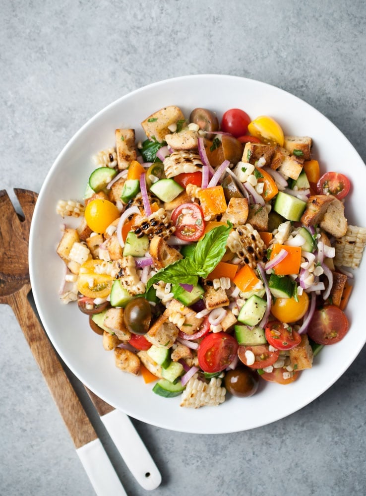 Grilled Corn Panzanella