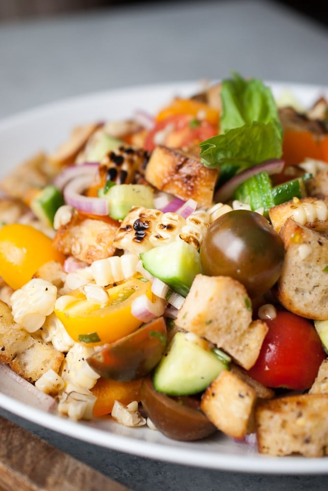 Grilled Corn Panzanella