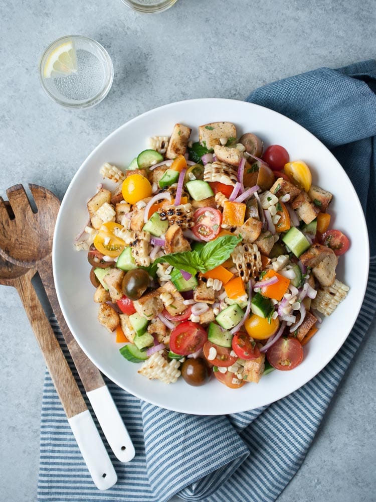 Grilled Corn Panzanella