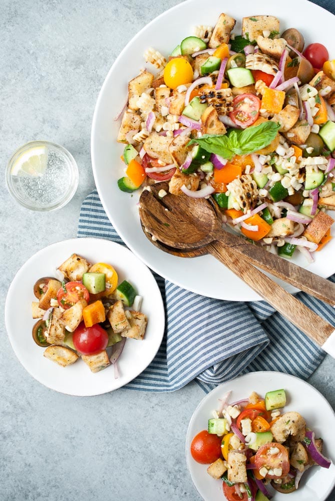 Grilled Corn Panzanella