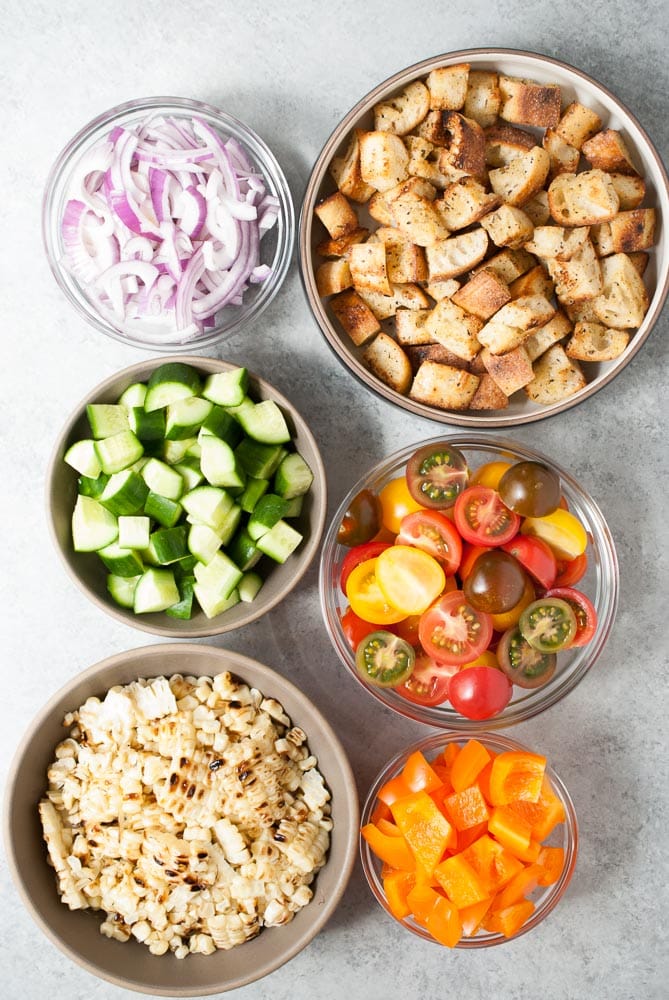 Grilled Corn Panzanella