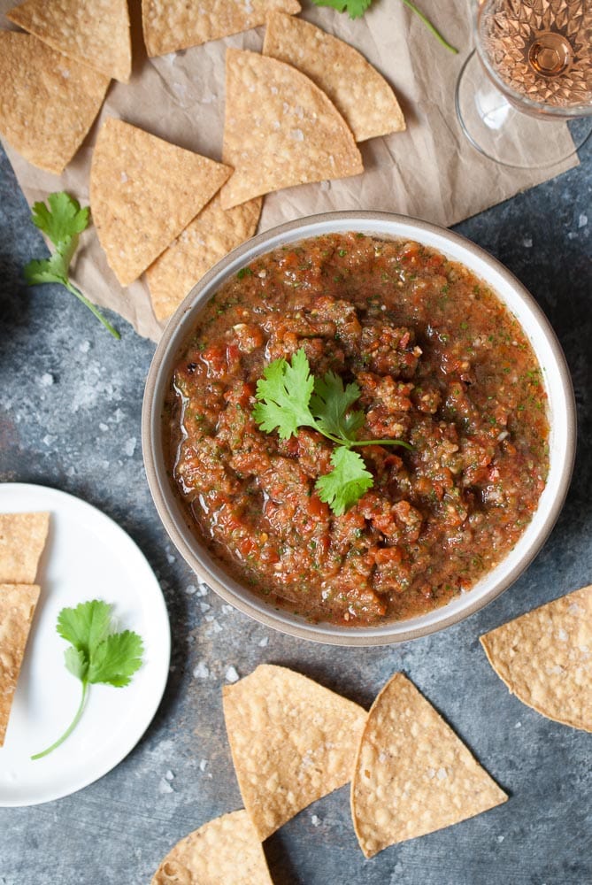 Smoky Poblano Pepper Salsa