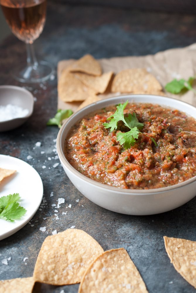 Smoky Poblano Pepper Salsa