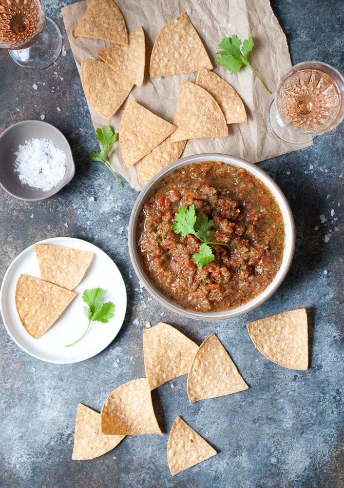 Smoky Poblano Pepper Salsa