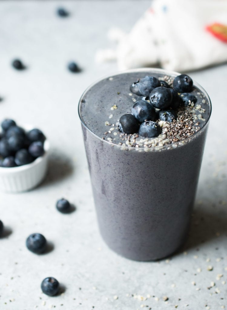 Wild Blueberry Zucchini Smoothie