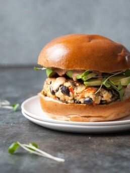 Crispy Quinoa Black Bean Burgers
