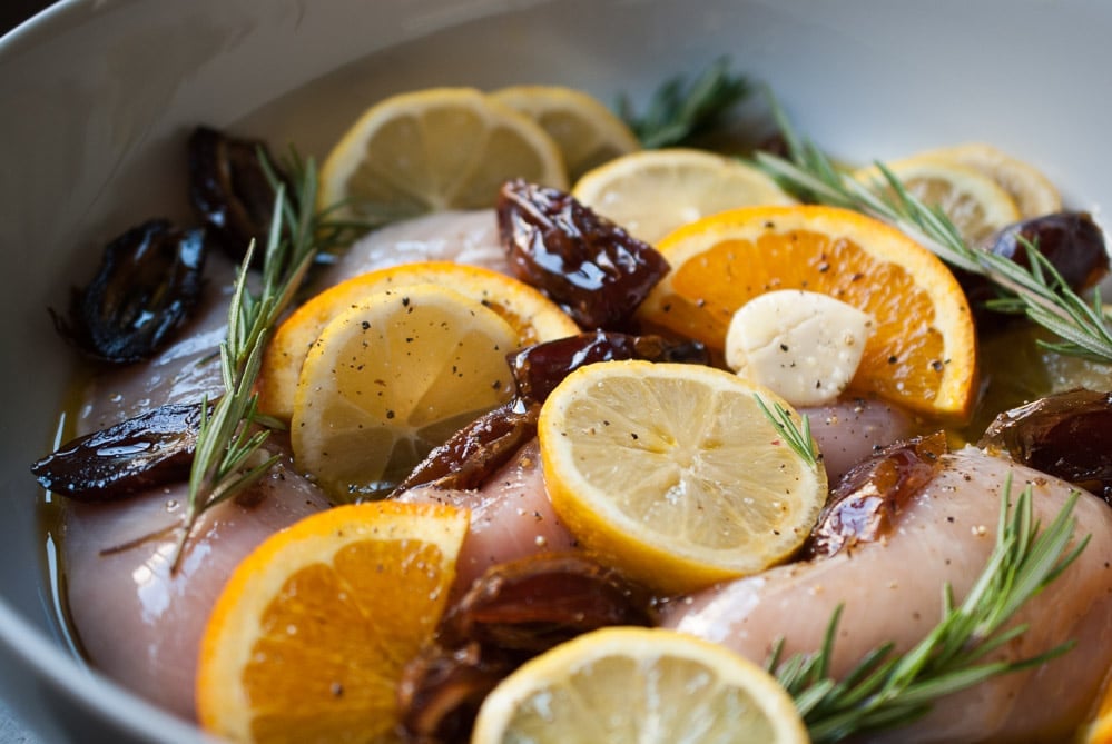 Baked Sweet Date & Lemon Chicken