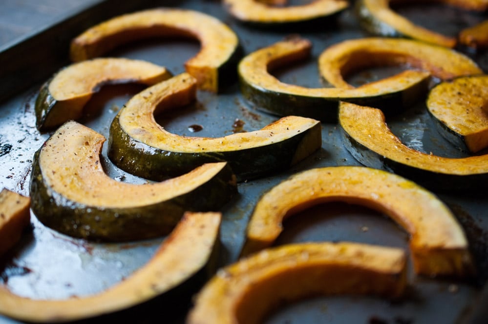 Apple Cider Maple Roasted Kabocha Squash