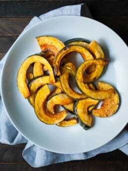 Apple Cider Maple Roasted Kabocha Squash