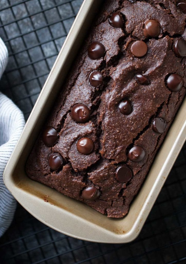 Gluten Free Double Chocolate Chip Banana Bread