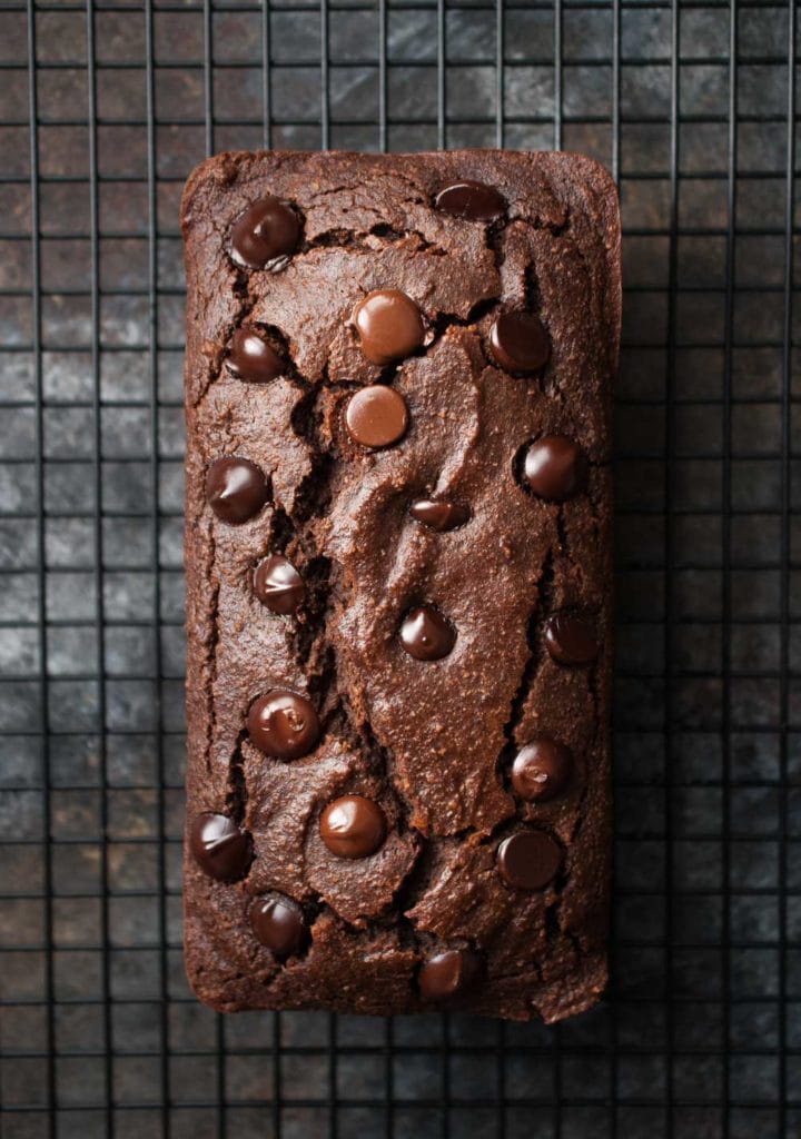 Gluten Free Double Chocolate Chip Banana Bread