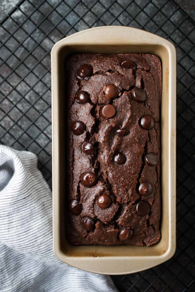 Gluten Free Double Chocolate Chip Banana Bread
