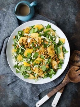 Spinach & Green Cabbage Citrus Salad w- Pistachios