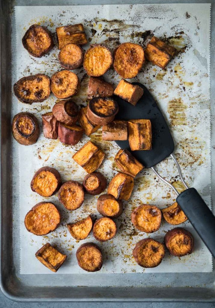 Chili Roasted Sweet Potatoes