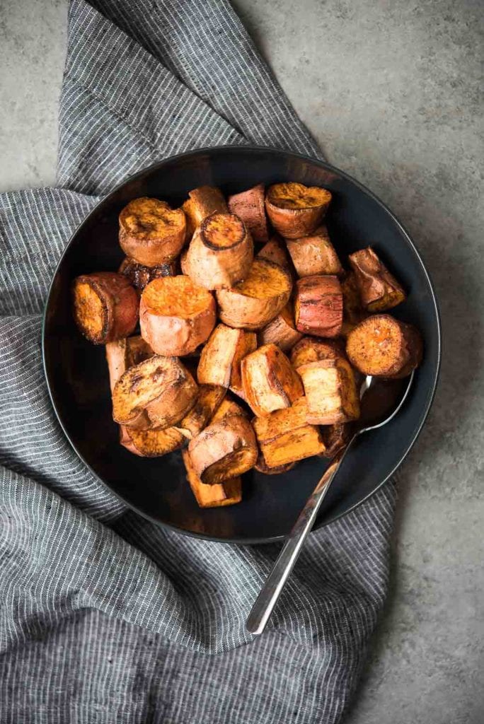 Chili Roasted Sweet Potatoes
