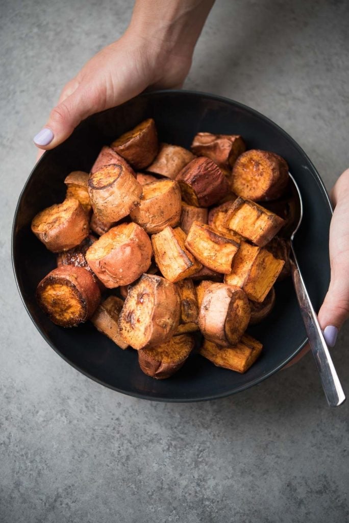 Chili Roasted Sweet Potatoes