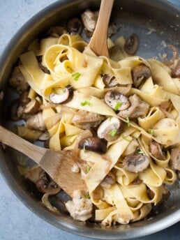 Grilled Artichoke & Mushroom Pasta