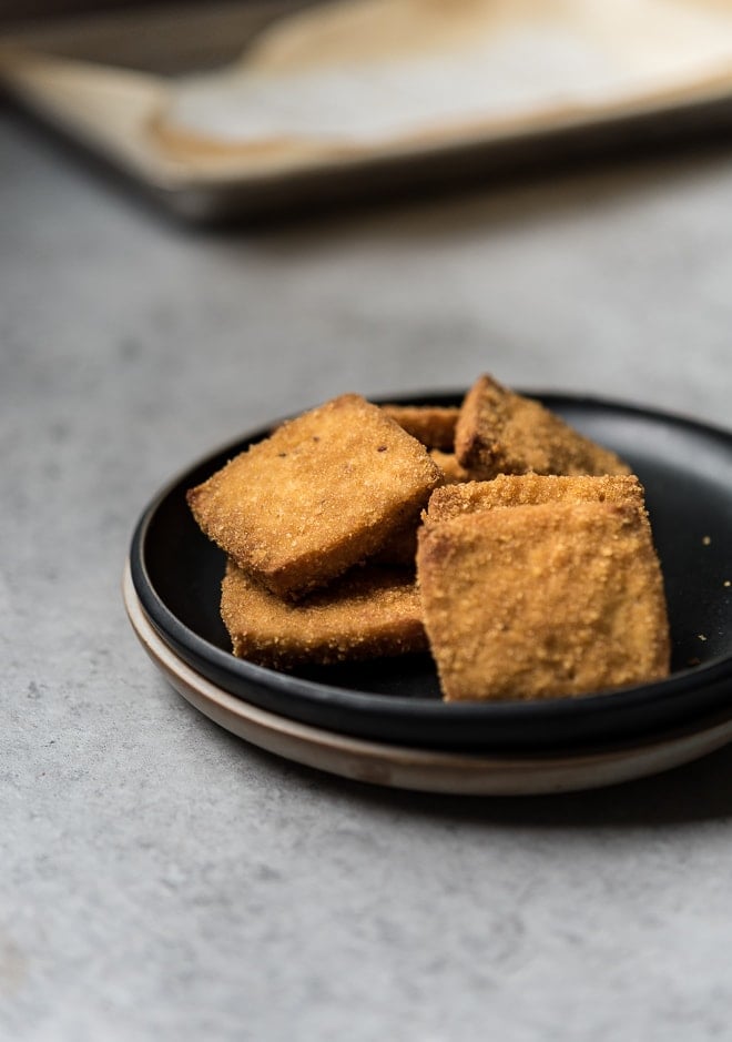 Crispy Cornflake Baked Tofu
