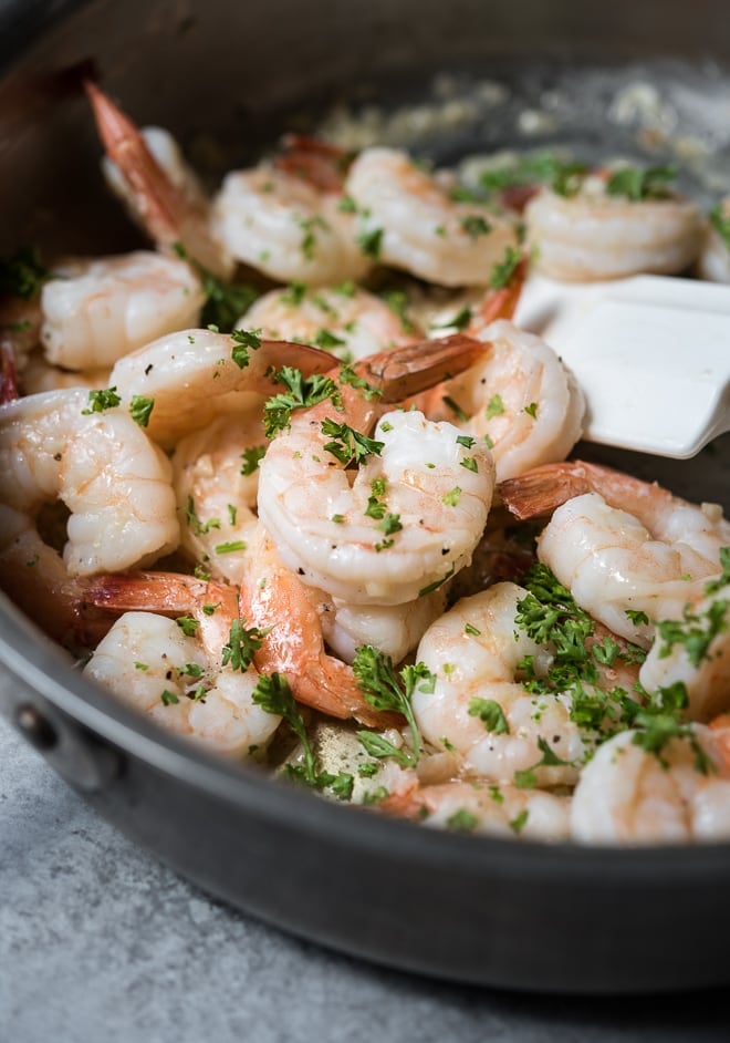 15 Minute Garlic Lemon Shrimp