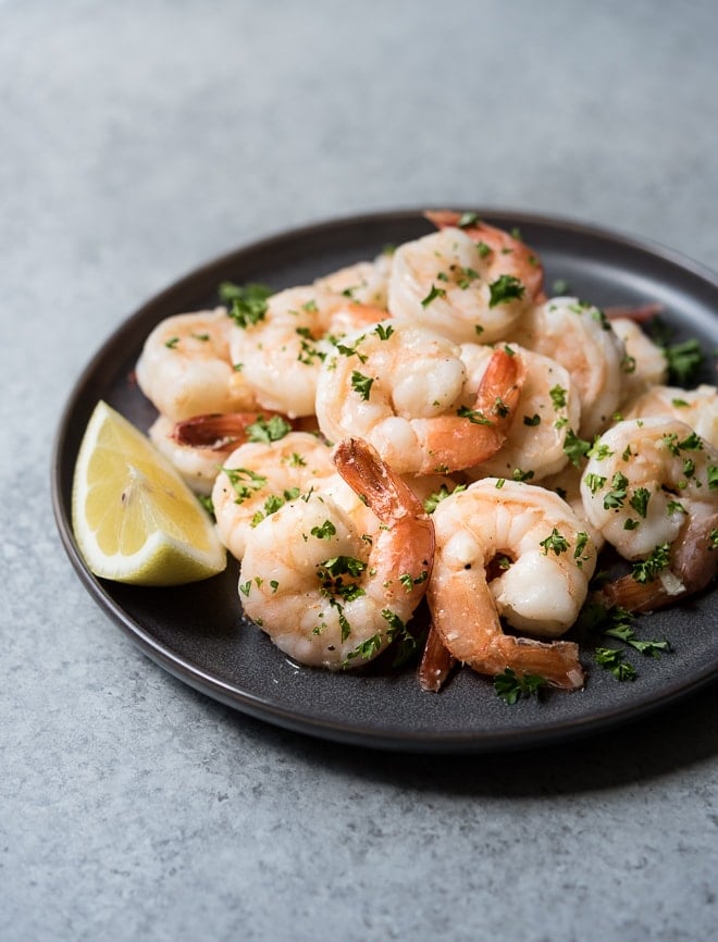 15 Minute Garlic Lemon Shrimp