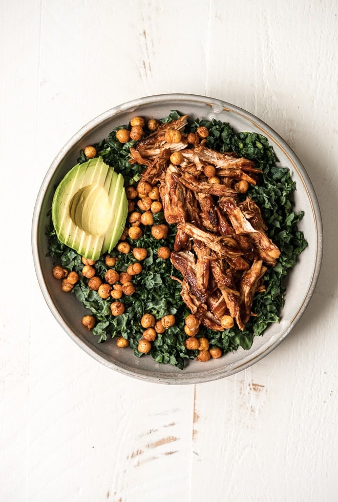 BBQ Chicken Kale Salad