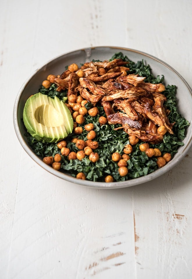 BBQ Chicken Kale Salad