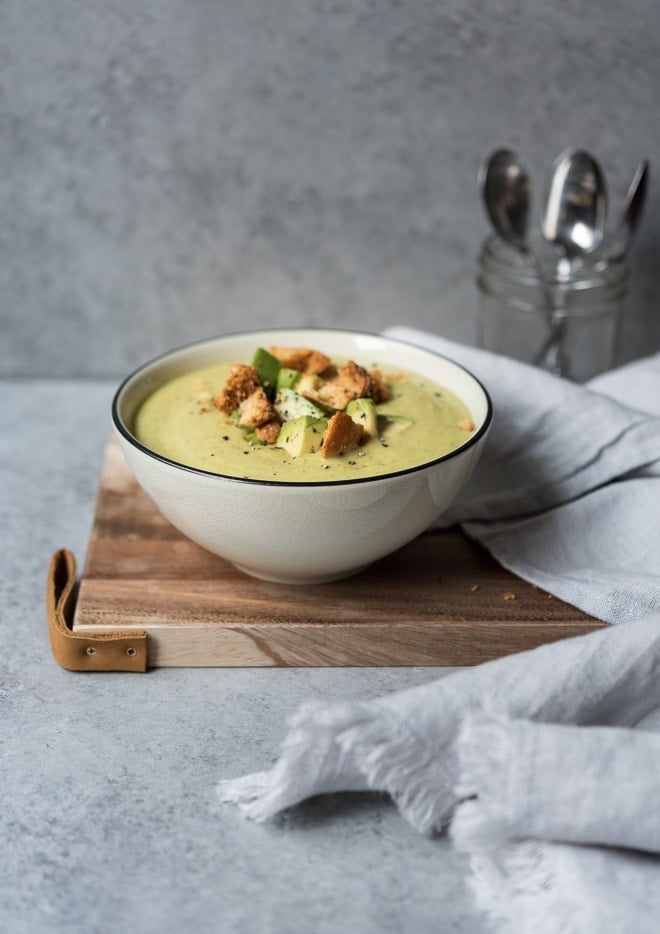 Zucchini Avocado Soup
