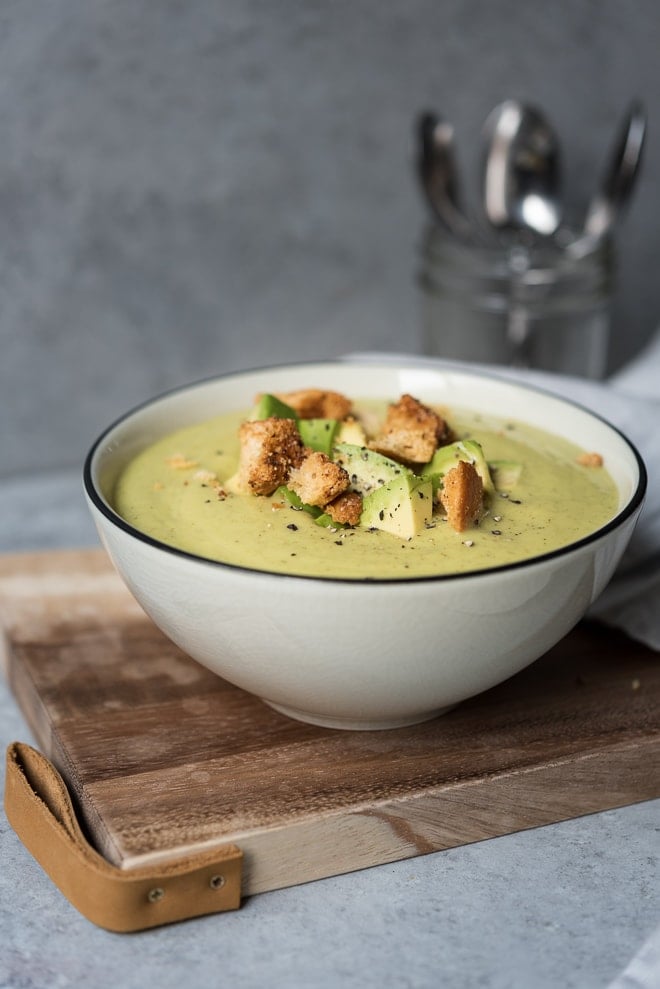 Zucchini Avocado Soup