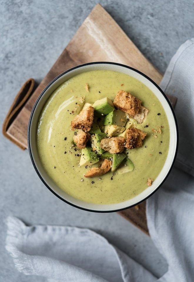 Zucchini Avocado Soup