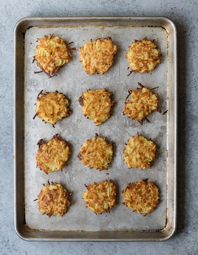Oven Baked Potato Latkes