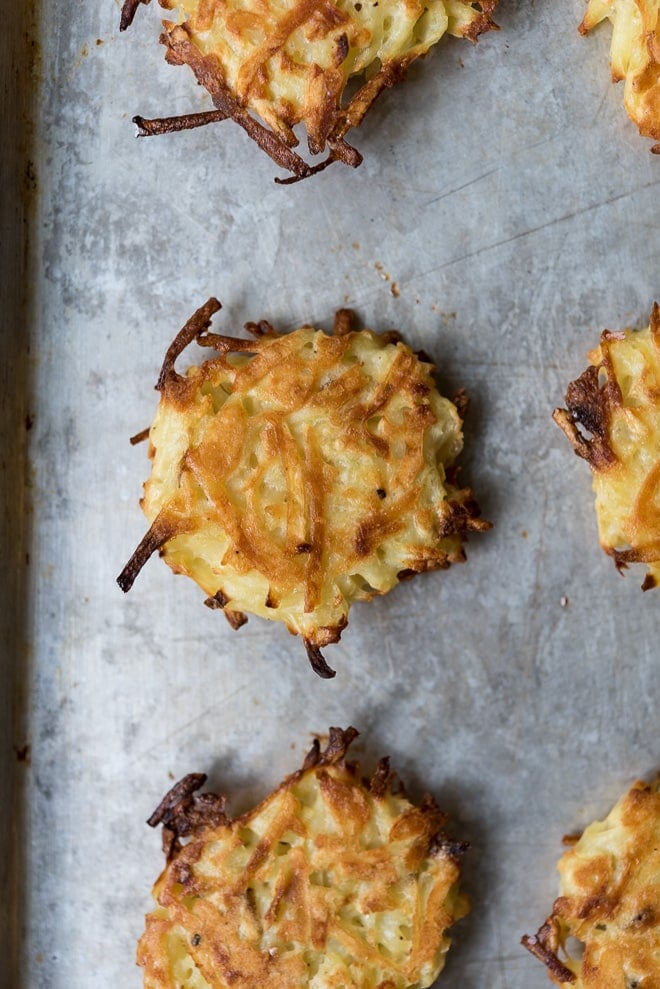 Oven Baked Potato Latkes