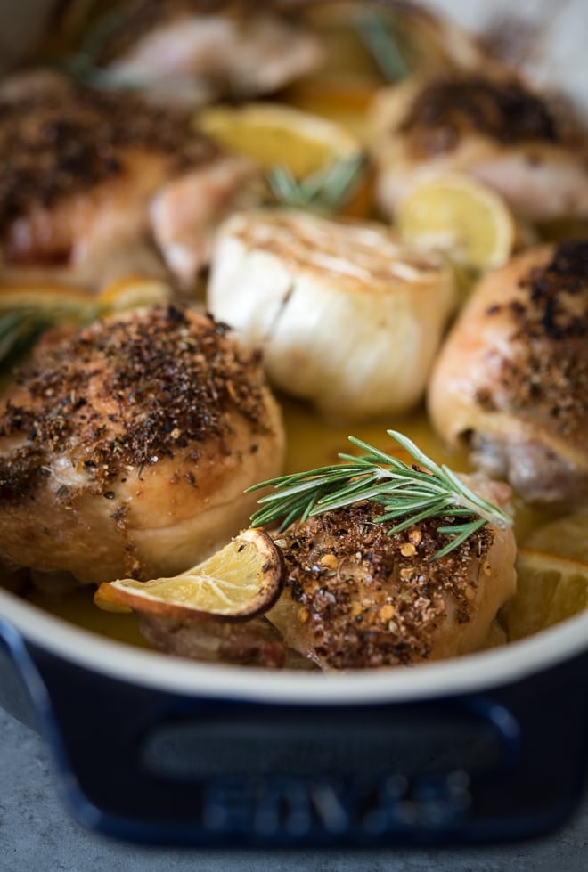 Citrus Baked Chicken Thighs