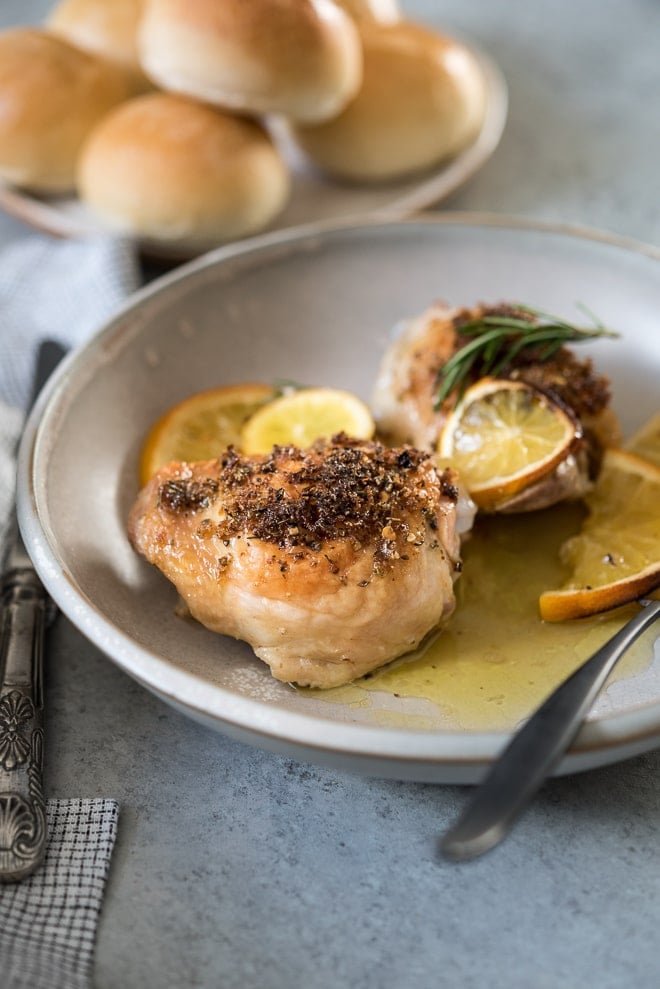 Citrus Baked Chicken Thighs