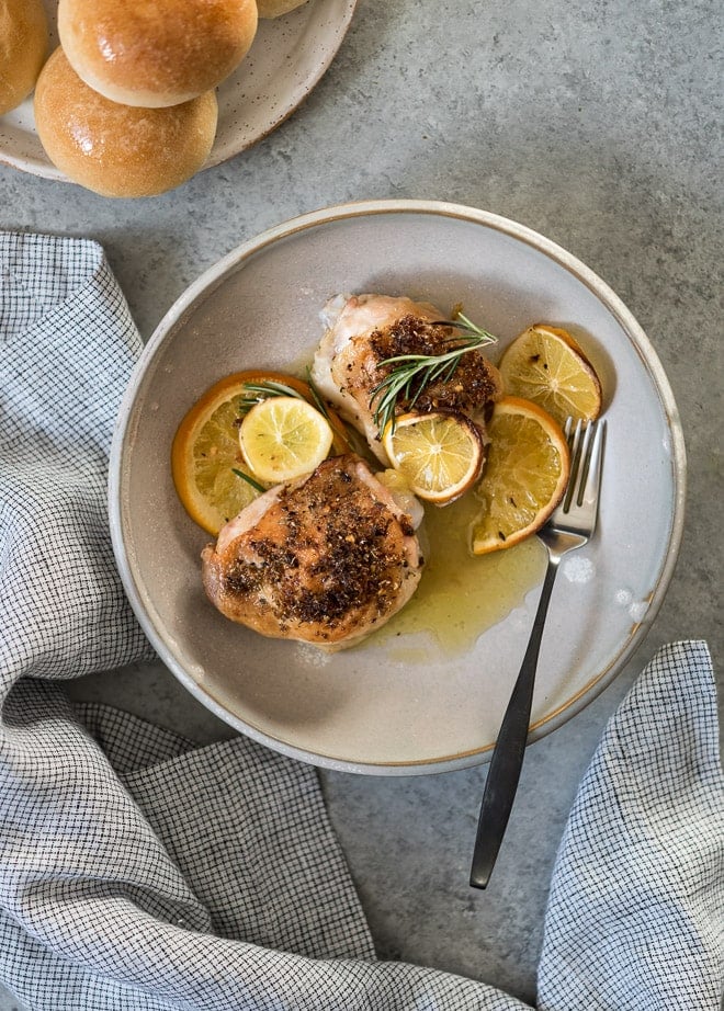 Citrus Baked Chicken Thighs
