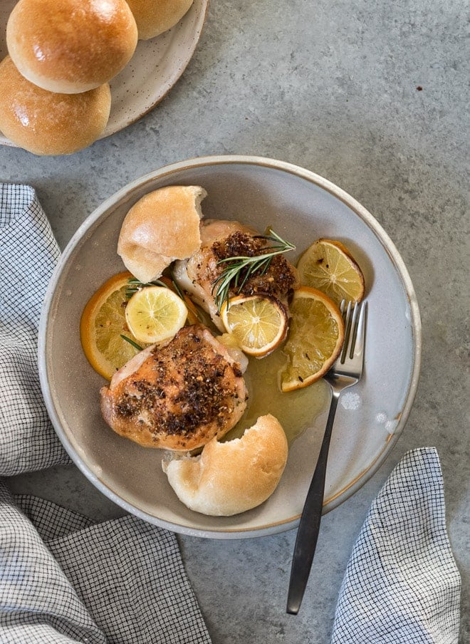 Citrus Baked Chicken Thighs