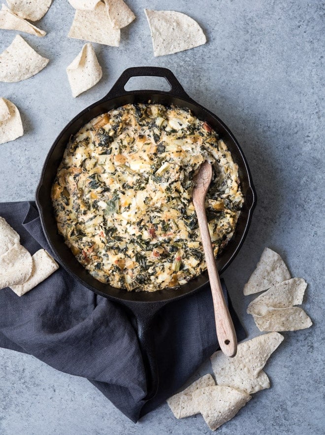 Spinach Peach Salsa Dip