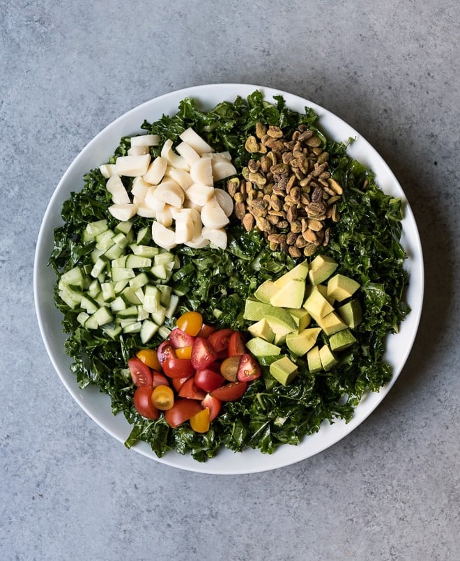 massaged kale salad