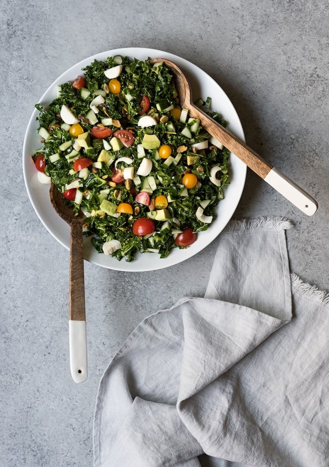 massaged kale salad