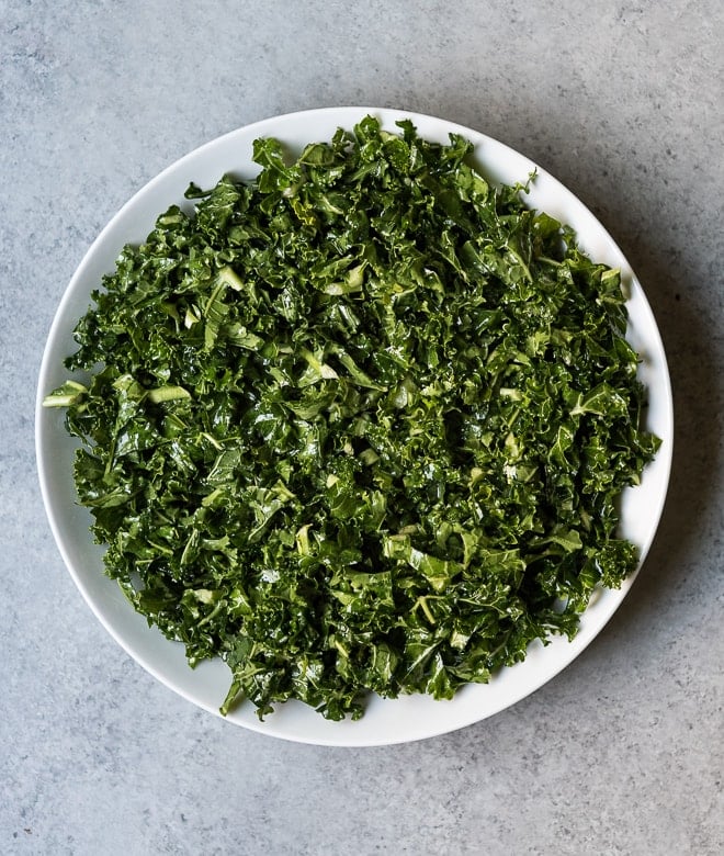 massaged kale salad