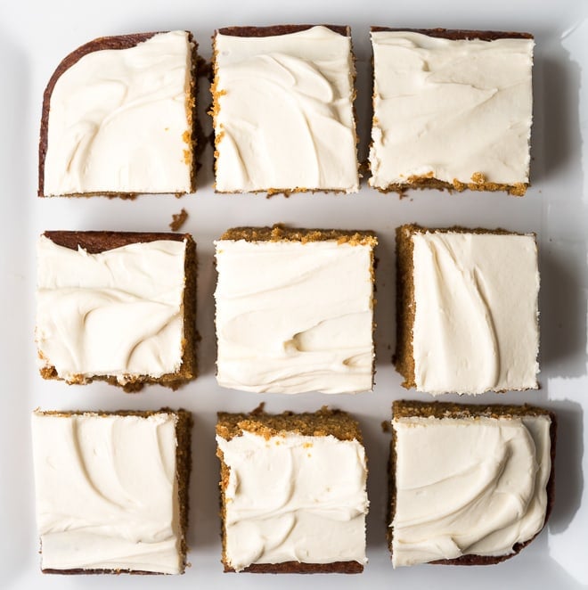 Pumpkin Cake with Cream Cheese Frosting