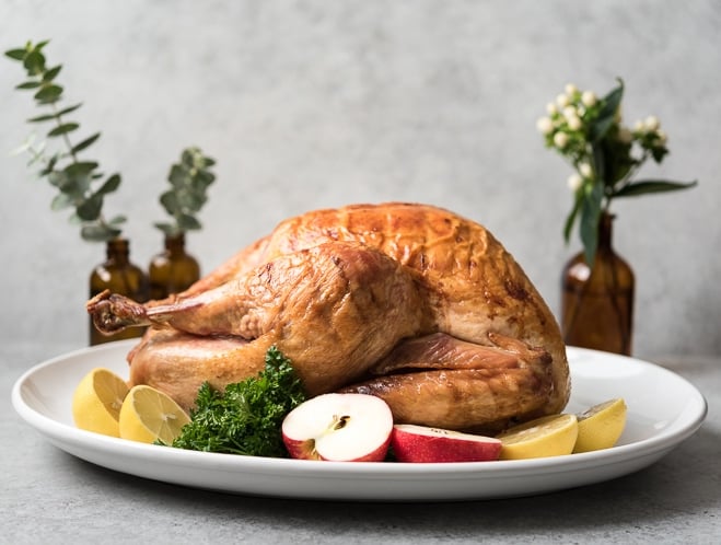 Simple Oven Roasted Turkey with Gravy
