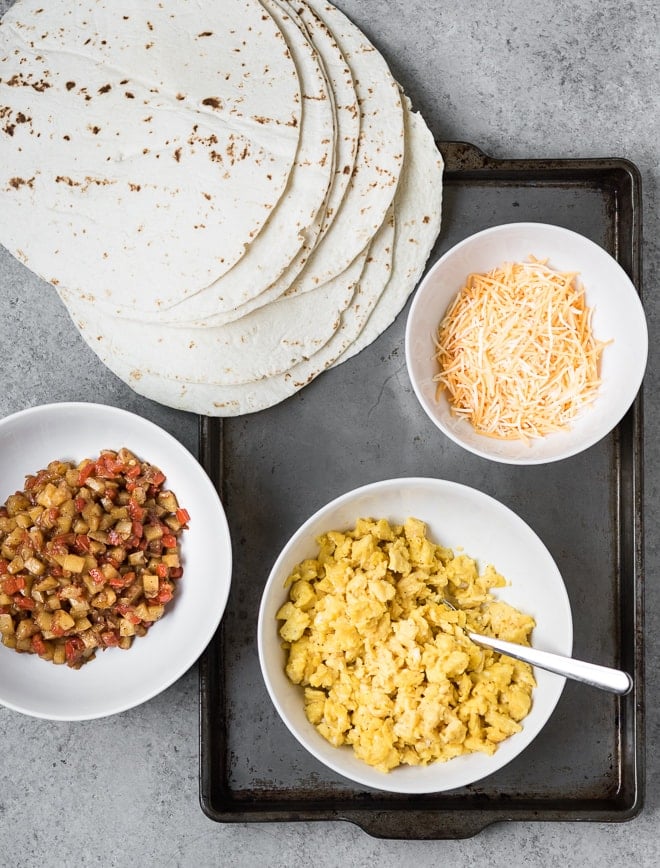 Freezer Breakfast Burritos