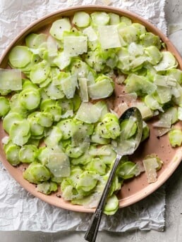 Shaved Broccoli Stalk Salad