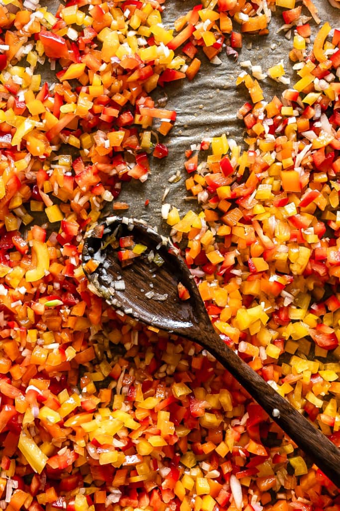 roasted veggie orzo salad