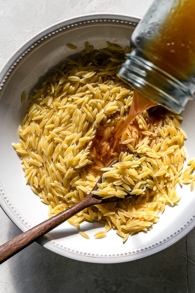 roasted veggie orzo salad