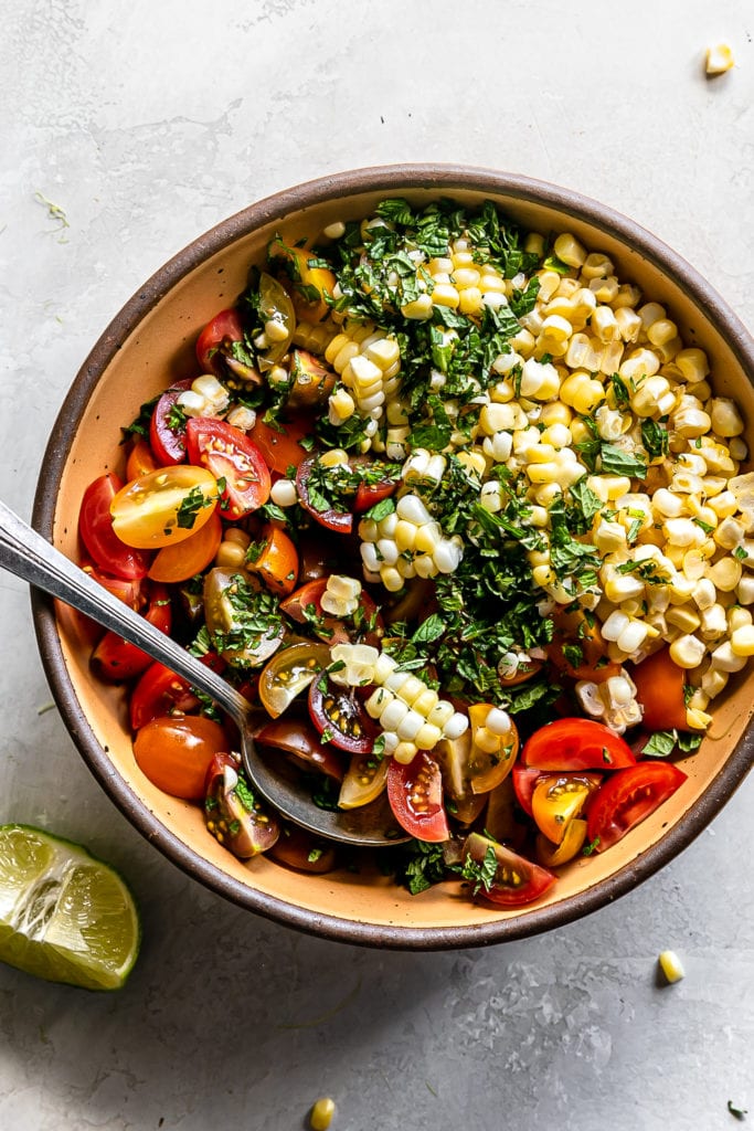 fresh corn salsa