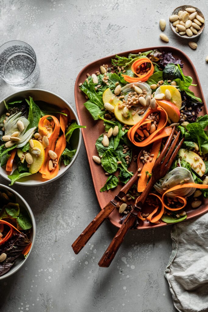 Harvest Farro & Apple Salad with Maple Vinaigrette