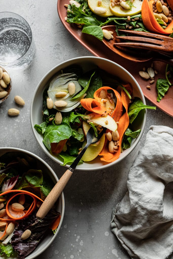 Harvest Farro & Apple Salad with Maple Vinaigrette
