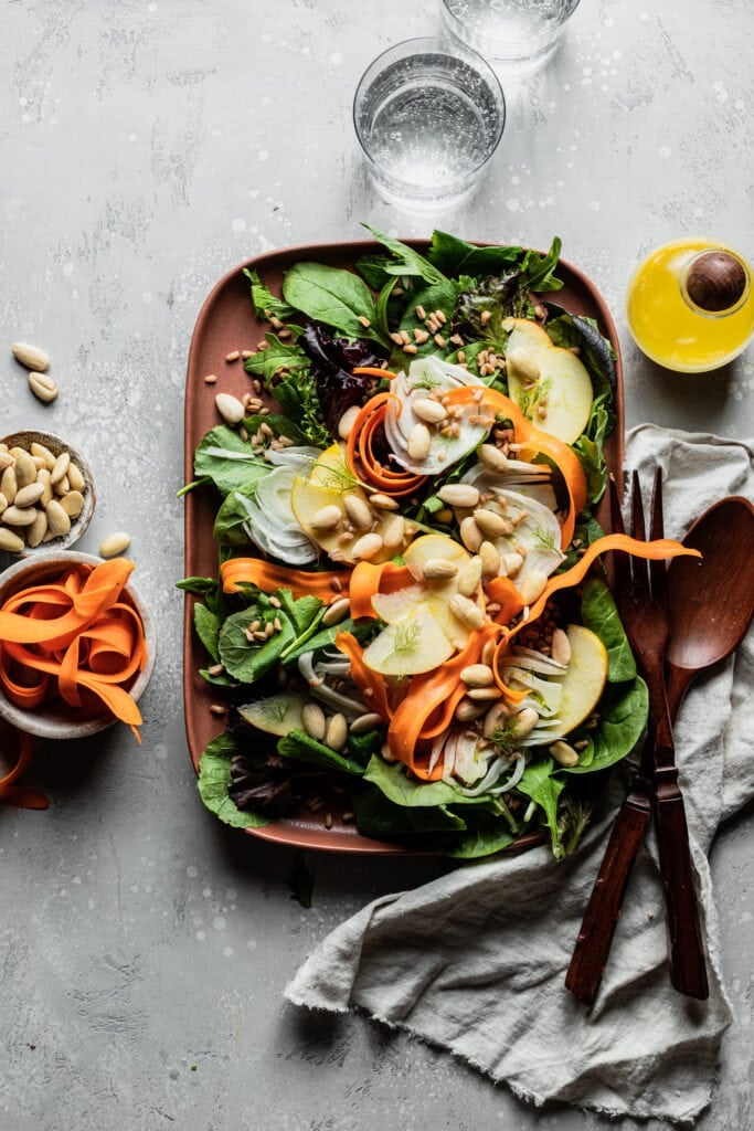 Harvest Farro & Apple Salad with Maple Vinaigrette