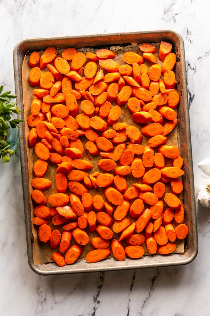 Cumin Roasted Carrots with Garlic Butter